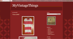 Desktop Screenshot of myvintagethings.blogspot.com