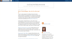 Desktop Screenshot of catalystblogger.blogspot.com