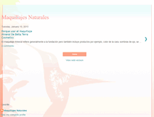 Tablet Screenshot of maquillajesnaturales.blogspot.com