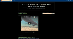 Desktop Screenshot of breechbirthseattle.blogspot.com