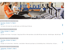 Tablet Screenshot of fit2livegym-fit2live.blogspot.com