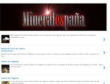 Tablet Screenshot of mineralespania.blogspot.com