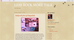 Desktop Screenshot of lessrockmoretalk.blogspot.com