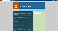 Desktop Screenshot of a-dew-a-day.blogspot.com