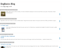 Tablet Screenshot of dogbasicsblog.blogspot.com