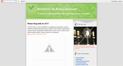 Desktop Screenshot of maanaimministeriodemusica.blogspot.com