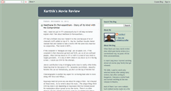 Desktop Screenshot of karthiksmoviereview.blogspot.com