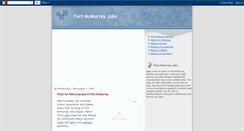 Desktop Screenshot of fortmcmurrayjobs.blogspot.com