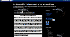 Desktop Screenshot of educacionuniversitariaymatematicas.blogspot.com