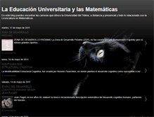 Tablet Screenshot of educacionuniversitariaymatematicas.blogspot.com