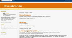 Desktop Screenshot of divalibrarian.blogspot.com