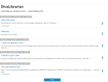 Tablet Screenshot of divalibrarian.blogspot.com