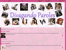 Tablet Screenshot of divagandoparoles.blogspot.com
