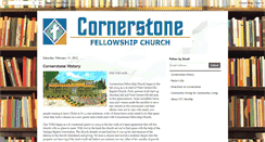 Desktop Screenshot of cornerstonefellowshipchurch.blogspot.com
