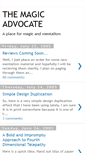 Mobile Screenshot of magicadvocate.blogspot.com