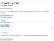 Tablet Screenshot of magicadvocate.blogspot.com