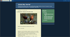 Desktop Screenshot of jacanabayjournal.blogspot.com