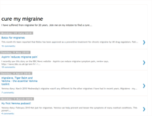 Tablet Screenshot of curemymigraine.blogspot.com