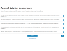 Tablet Screenshot of generalaviationmaintenance.blogspot.com