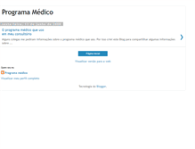 Tablet Screenshot of meuprogramamedico.blogspot.com