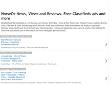 Tablet Screenshot of horseoz.blogspot.com