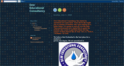 Desktop Screenshot of deweducationalconsultancy.blogspot.com