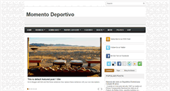 Desktop Screenshot of momentodeportivo.blogspot.com
