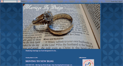 Desktop Screenshot of marriage-by-design.blogspot.com