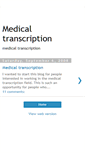 Mobile Screenshot of medicaltranscriptionkaci.blogspot.com