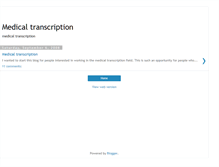 Tablet Screenshot of medicaltranscriptionkaci.blogspot.com