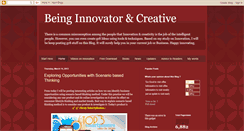 Desktop Screenshot of beinginnovator.blogspot.com