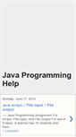 Mobile Screenshot of programmingjavahelp.blogspot.com