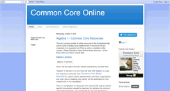 Desktop Screenshot of commoncoreonline.blogspot.com