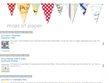 Tablet Screenshot of milesofpaper.blogspot.com
