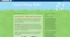 Desktop Screenshot of gusto-dining-malta.blogspot.com