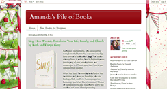 Desktop Screenshot of amandaspileofbooks.blogspot.com