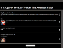 Tablet Screenshot of flagburn.blogspot.com