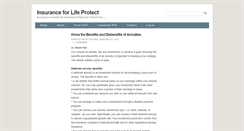 Desktop Screenshot of insuranceforprotect.blogspot.com