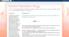 Desktop Screenshot of kirsten-namskaus-blogg.blogspot.com