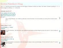 Tablet Screenshot of kirsten-namskaus-blogg.blogspot.com