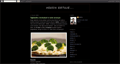 Desktop Screenshot of agusiagotuje.blogspot.com