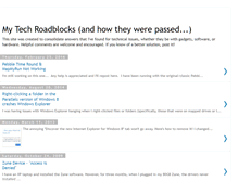 Tablet Screenshot of mytechroadblocks.blogspot.com