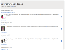 Tablet Screenshot of neurotranscendence.blogspot.com