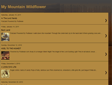 Tablet Screenshot of mymountainwildflower.blogspot.com