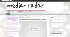 Desktop Screenshot of media-radar.blogspot.com