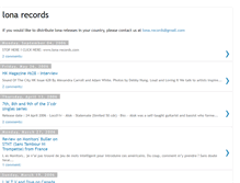 Tablet Screenshot of lona-records.blogspot.com