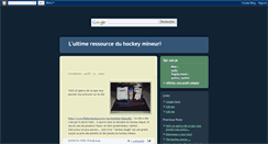 Desktop Screenshot of la-source-du-hockey.blogspot.com