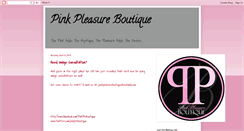 Desktop Screenshot of pinkpleasureboutique.blogspot.com