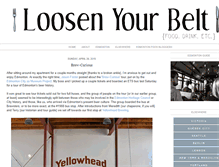 Tablet Screenshot of loosenyourbelt.blogspot.com