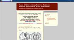 Desktop Screenshot of museodeldinero.blogspot.com